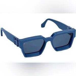 Louis Vuitton 1.1 Millionaire Sunglasses Navy Blue Monogram Jacquard